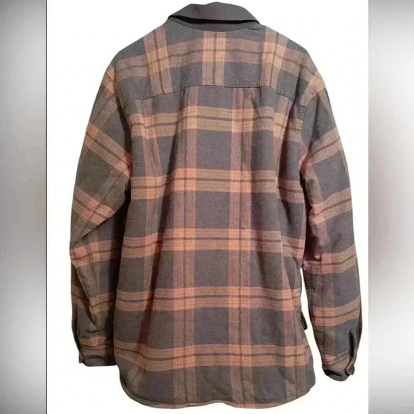 Men's Eddie Bauer Eddie's Favorite Shearling-Lined Flannel Shacket LT - Picture 2 of 8